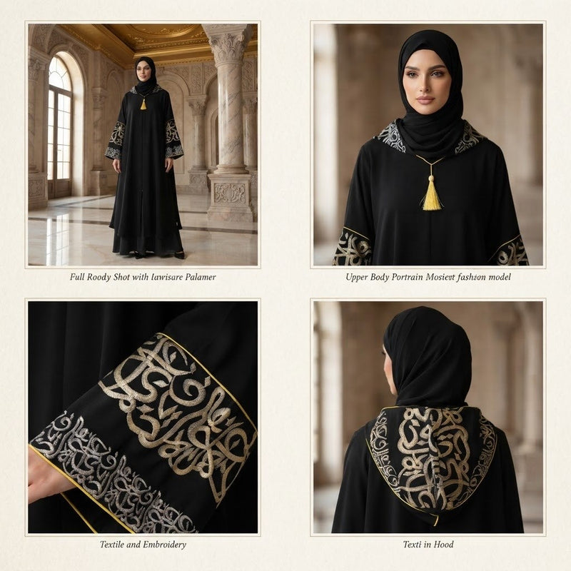 Moroccan Black Abaya