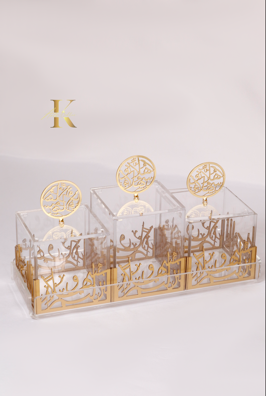 Acrylic Box Tray: Sets of 3