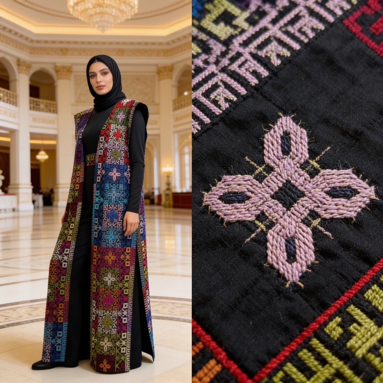 Embroidered Cape