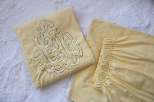Yellow Matching Mom, Grandma & Daughter Prayer Outfits