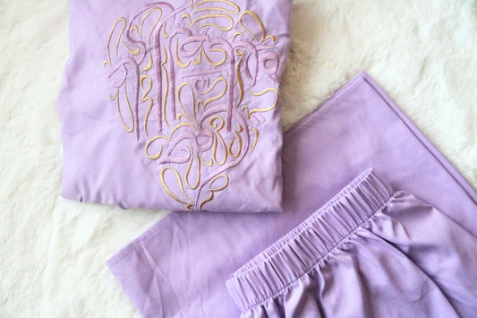 Purple Matching Mom, Grandma & Daughter Prayer Outfits