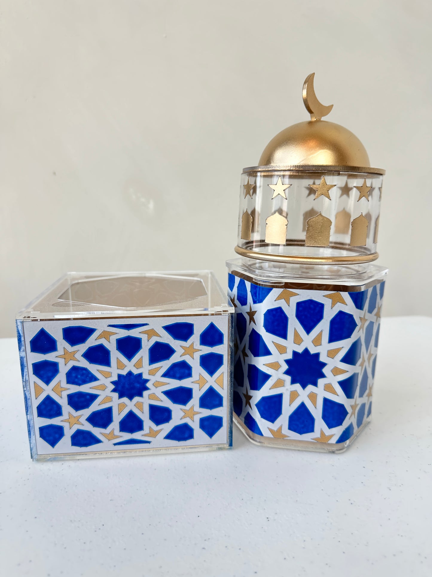 Gold and Blue Stackable Mosque Set