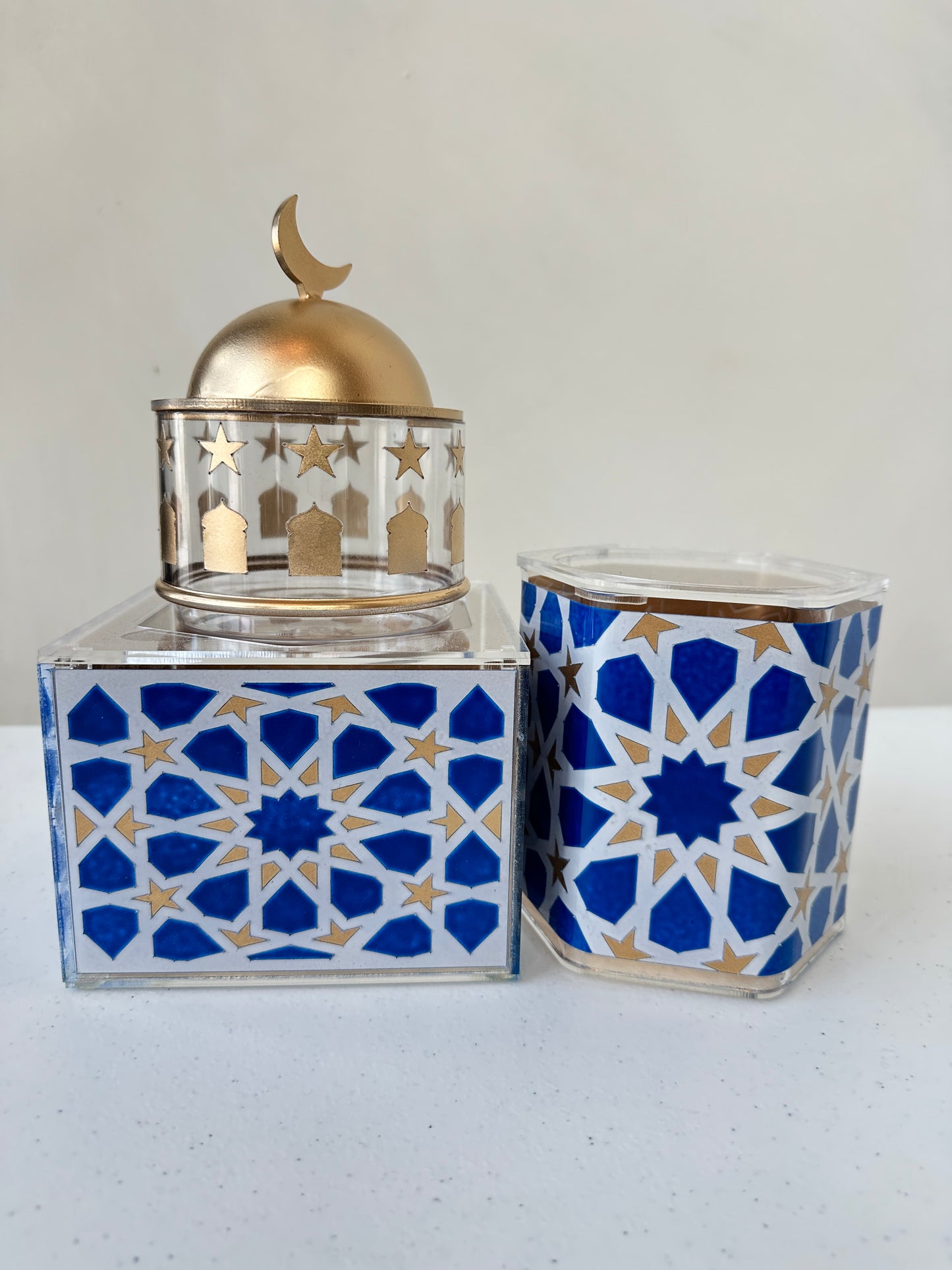 Gold and Blue Stackable Mosque Set