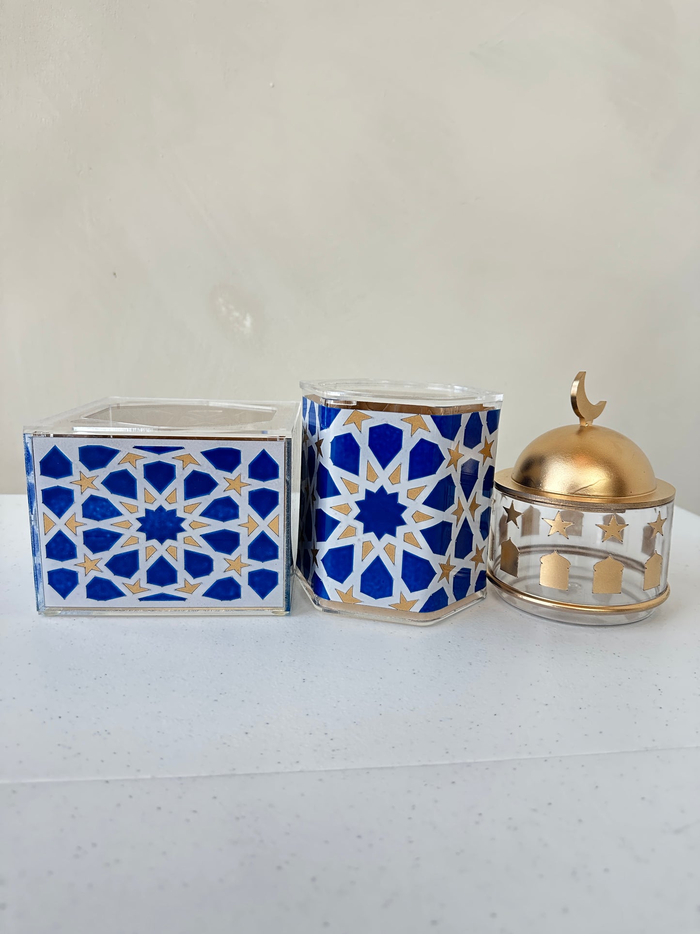 Gold and Blue Stackable Mosque Set