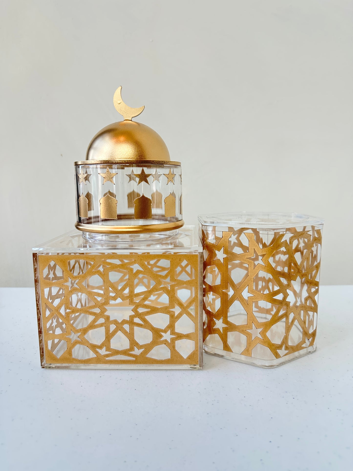Gold Stackable Mosque Set