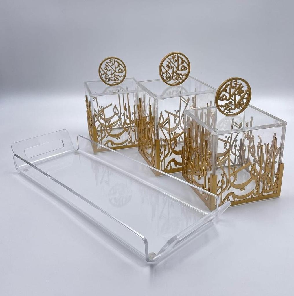 Acrylic Box Tray: Sets of 3