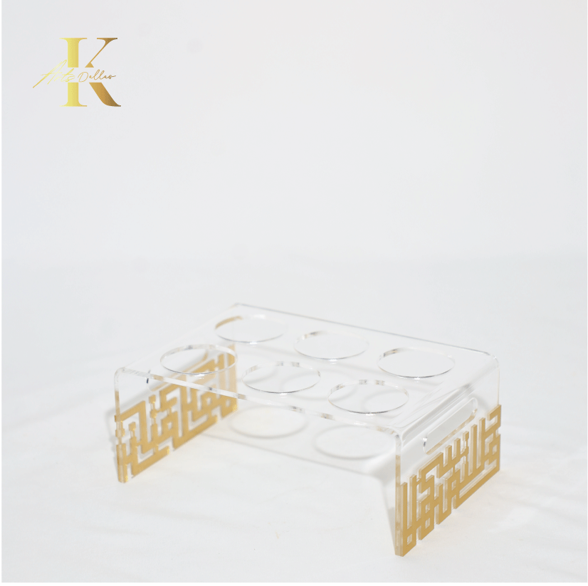 Acrylic Calligraphy Coffee Cup Holder