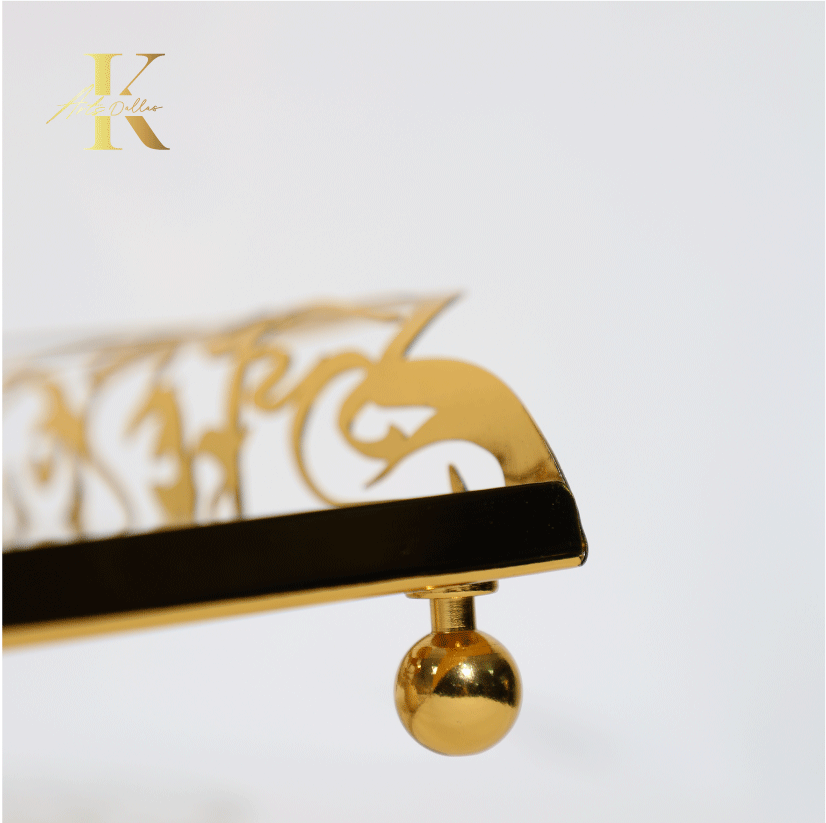 Gold Arabic Letters tray